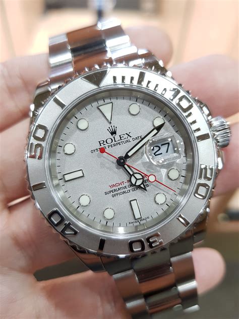 rolex yachtmaster full size|Rolex yacht master platinum bezel price.